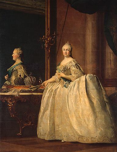 Jan Josef Horemans the Elder Catherine II of Russia in the mirror oil painting image